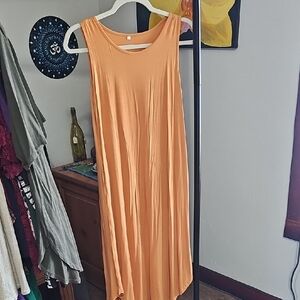 173 Sleeveless Mustard Dress NWOT